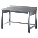 Stainless steel table legs 500 with stringers and backsplash