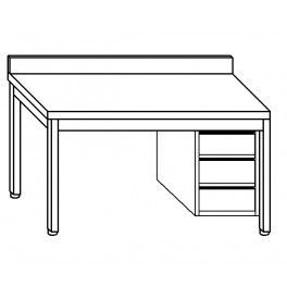 Cassetto inox soprapponibile per tavoli e strutture