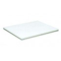 Worktop made ​​of white polyethylene for food