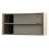 Stainless steel wall  mounted  cupboards 400 high and opened     