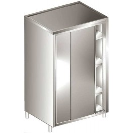 Stainless steel cupboards 700 with sliding doors