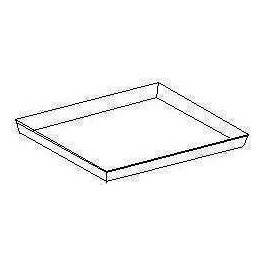 Alluminesed steel sheet baking pans standard with reinforced corners 