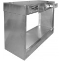 Stainless steel bar open counters for espresso coffee machines 500