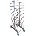 Stainless steel trolleys for baking pans containers 40B