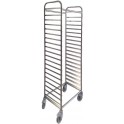 Stainless steel trolleys for baking pans 40B