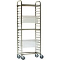 Stainless steel trolleys for GN containers 