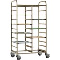 Stainless steel trolleys for euronorme trays
