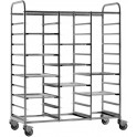 Stainless steel trolleys for euronorme trays