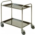 Stainless steel multi purpose trolleys with 2 shelves  1080