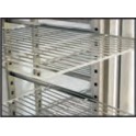 Plastic coated shelf with guides 550 BASIC-SILVER