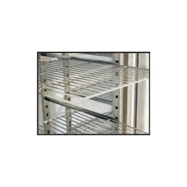 Plastic coated shelf with guides 550 BASIC-SILVER