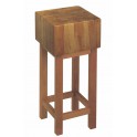 Wooden chopping block with wooden stand 50x50