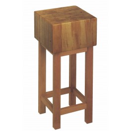 Wooden chopping block with wooden stand 60x60