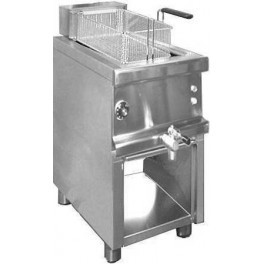 Stainless steel electric deep fat fryers Combi 600 with 1 bowl on counter 12 lt.