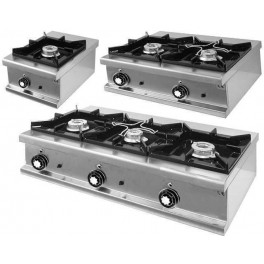 Stainless steel gas stoves 600 for bench 2 burners