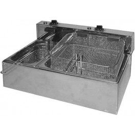 Stainless steel electr. fryers 36 for bench - 2b - Mini series
