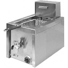 Stainless steel electr. fryers 2400 for bench - 1b - Midi series