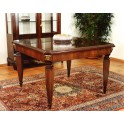 Square table walnut