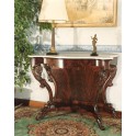 Console table with drawer and marble top