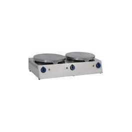 Stainless steel electric crepes makers 2x350 ECO