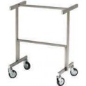 Stainless steel trolleys for display case 800