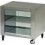 Stainless steel neutral display cases 840 with swivel casters for display cases and bain marie