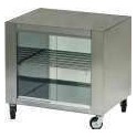 Stainless steel neutral display cases 1400 with swivel casters for display cases and bain marie