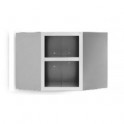 Stainless steel  wall mounted cupboards 400 open corner unit