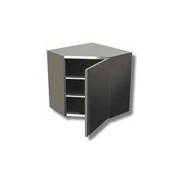 Stainless steel  wall mounted cupboards 400  corner unit