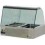 Stainless steel GN electrical  bain marie 840 in display case with curved glasses, for bench