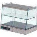Stainless steel electric heated natural convection display cases 400 for bench