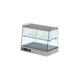 Stainless steel electric heated natural convection display cases 400 for bench