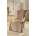 Upholstered chair with velvet lining CAPRI